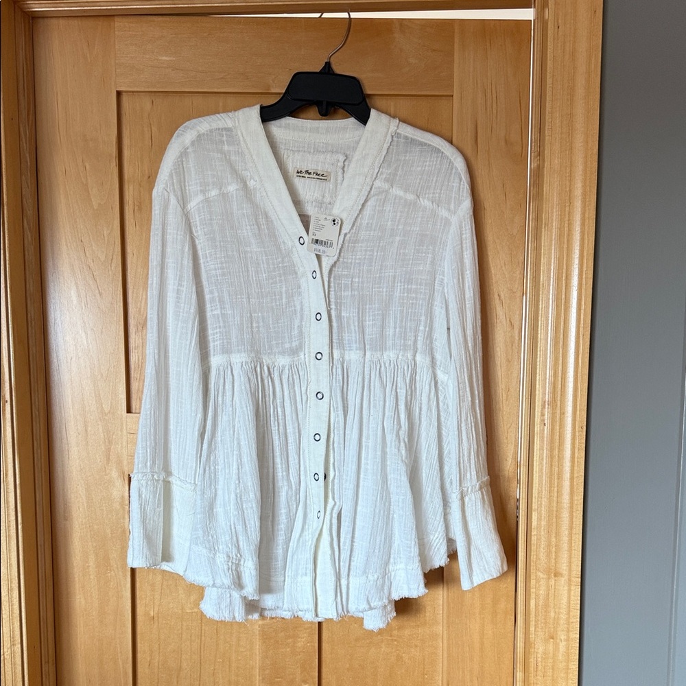 We The Free White Button-Down Tunic